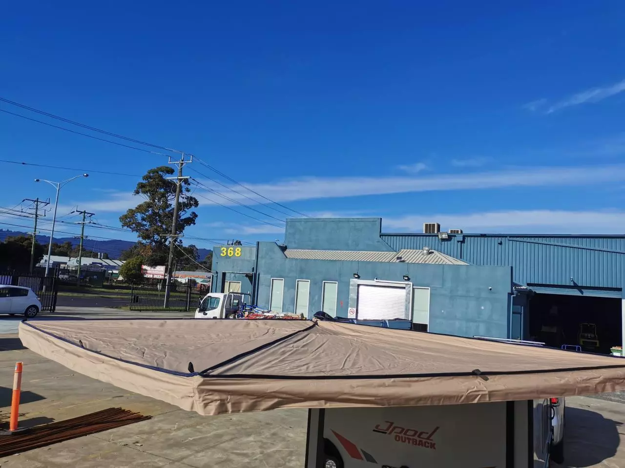 270° Side Awning Shelter Radius 2.5M